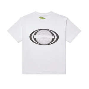 Sp5der Jumbo Globe Tee White