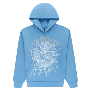 Sp5der OG Web V2 Hoodie Dusty Blue