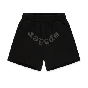 Sp5der OG Web V2 Phantom Sweatshort Black