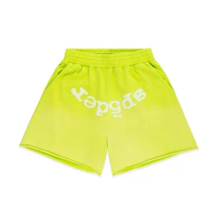 Sp5der OG Web V2 Sweatshort Acid Green