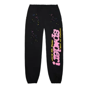 Sp5der P*NK V2 Sweatpants Black