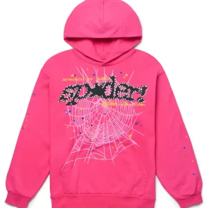 Sp5der P*NK V2 Hoodie Pink