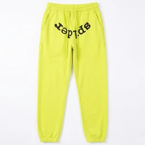 Sp5der Reverse Logo Sweatpant Yellow