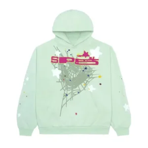 Sp5der SP5 Mint Hoodie