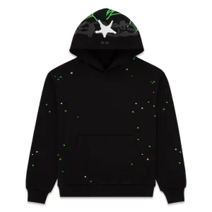 Sp5der Heavy Web Hoodie Black